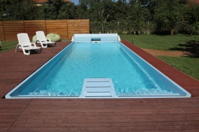 Piscina SARDINIA constructie clasica + SISTEM COMPLET + CAMIN TEHNIC 1100 X 370 X 150 FIBREX. Poza 17725