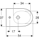 Bideu ONE suspendat 54x37 cu fixare competa ascunsa GEBERIT. Poza 17323