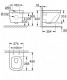 VAS WC EURO CERAMIC SUSPENDAT COMPACT, TRIPLE VORTEX 490 x 375 mm GROHE. Poza 17363