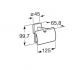 Suport hartie Cubica cu capac 100x65x125 mm ROCA. Poza 18336