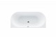 Cada de baie freestanding  BRISTOL - Alb 170 cm x 80 cm x 60 cm FIBREX. Poza 18554