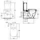 VAS WC CONNECT BTW IDEAL SANDARD CU FUNCTIE DE BIDEU 66.5X36.5. Poza 19218
