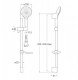 Pack 3 in 1 L20 (lavoar+cada/dus (bara+set dus) ROCA. Poza 21420