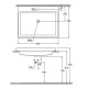 Lavoar GROHE CUBE CERAMIC 60 CM, incastrat, suprafata PUREGUARD, 60.5X49 CM. Poza 22729