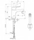 Baterie lavoar cu dus Igienic Cerabase Ideal Standard. Poza 23559