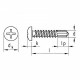 Surub Autoforant 35x35. Poza 24850