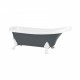 Cada de baie freestanding KNOSSOS - Gri antracit 170 cm x 70 cm x 60 cm FIBREX. Poza 25310