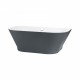 Cada de baie freestanding BRISTOL - Gri antracit 170 cm x 80 cm x 60 cm FIBREX. Poza 25310