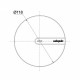 Capac sifon Slim Plus, ABS alb Dome WIRQUIN. Poza 25613