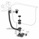 Coloana de cada neagra buton si dop ABS, cablu 700 mm WIRQUIN. Poza 25687