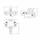 Pack 3 in 1 lavoar + cada / dus (bara+set dus) Saona Roca. Poza 26477